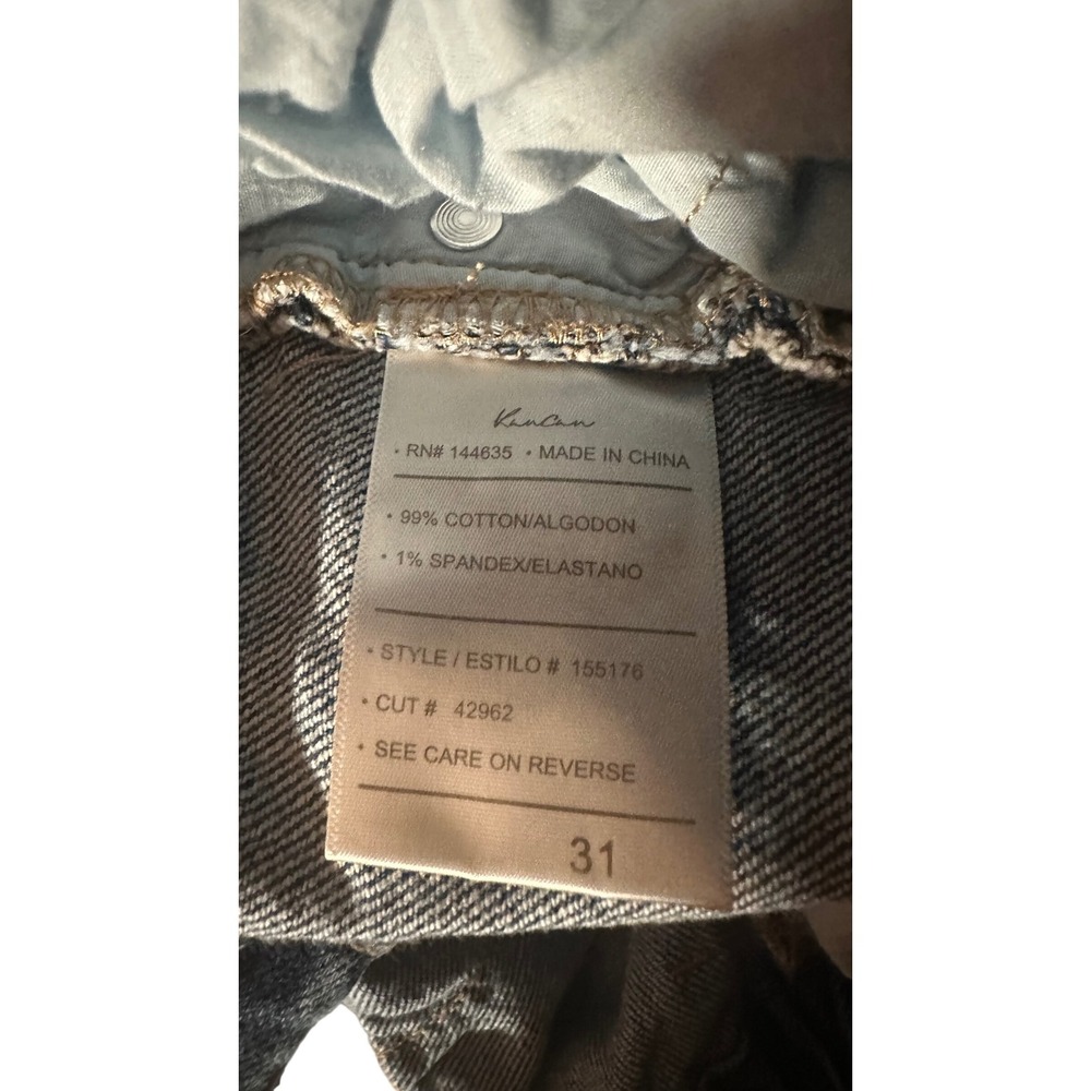 KanCan Maurices Womens Paperbag Waist Distressed Mom Jeans Medium Wash Size 31 - Picture 4 of 4